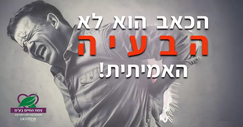 מאמר: כאב הוא רק הסימפטום אבל לא הבעיה - מה עושים?