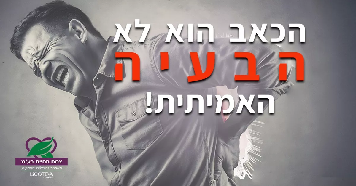 מאמר: כאב הוא רק הסימפטום אבל לא הבעיה - מה עושים?